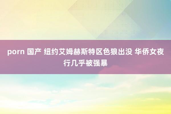porn 国产 纽约艾姆赫斯特区色狼出没 华侨女夜行几乎被强暴