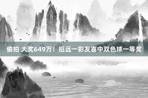 偷拍 大奖649万！招远一彩友喜中双色球一等奖
