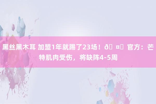 黑丝黑木耳 加盟1年就踢了23场！🤕官方：芒特肌肉受伤，将缺阵4-5周