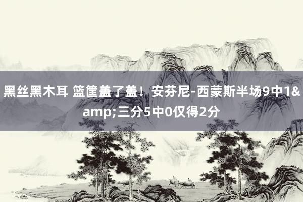 黑丝黑木耳 篮筐盖了盖！安芬尼-西蒙斯半场9中1&三分5中0仅得2分