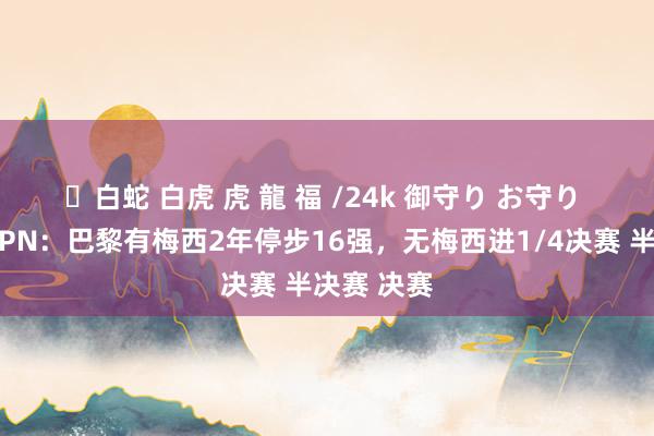 ✨白蛇 白虎 虎 龍 福 /24k 御守り お守り 😲ESPN：巴黎有梅西2年停步16强，无梅西进1/4决赛 半决赛 决赛